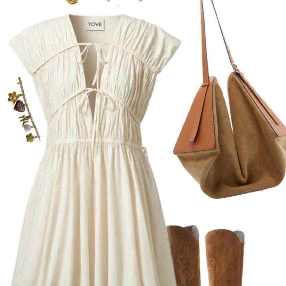 Tove clara dress in cream
